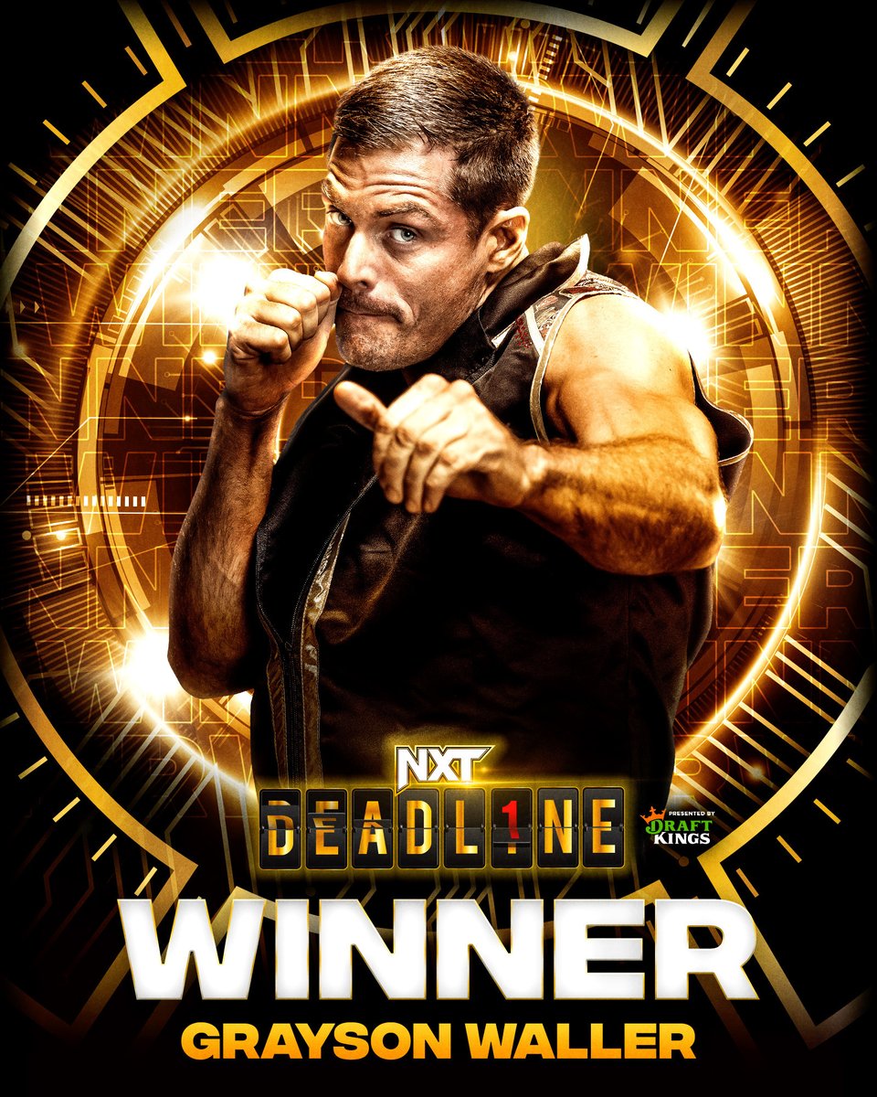 WWENXT's tweet image. .@GraysonWWE is the first-ever Men's #IronSurvivor! 

#NXTDeadline