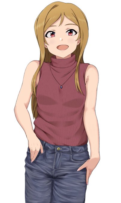 #百瀬莉緒
 
莉緒ねぇにはノースリーブタートルネックにデニムが似合うと思うんだ。 