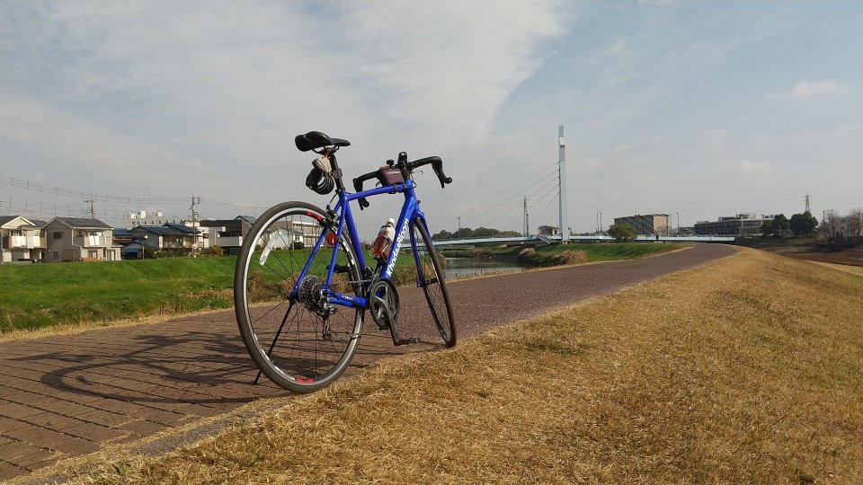 AyrCourt247's tweet photo. #元荒川緑道 にて、 #しらこばと橋 を背景に撮影📷️ です。
#越谷発見 #越谷市 #ポタリング #ロードバイク乗りと繋がりたい https://t.co/UTqvFf95aX