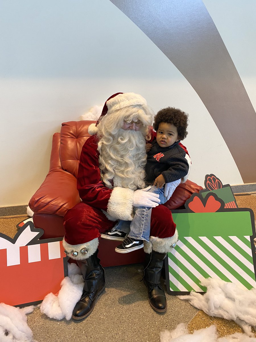 chels12petersen's tweet photo. Got to see Santa at the #Husker basketball game #GBR https://t.co/5Qd1wSfJk0