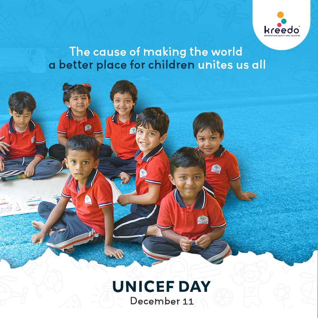 If children are provided with opportunities, they can do anything. Kreedo celebrates UNICEF Day. 

<a href="/UNICEF/">UNICEF</a> #UNICEF #celebration #education #learning #school #children #preschool #kreedo