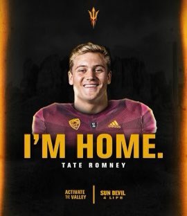 COMMITTED!!! Excited to be a Sun Devil! @ASUFootball @aguanos @KennyDillingham #HometownHero