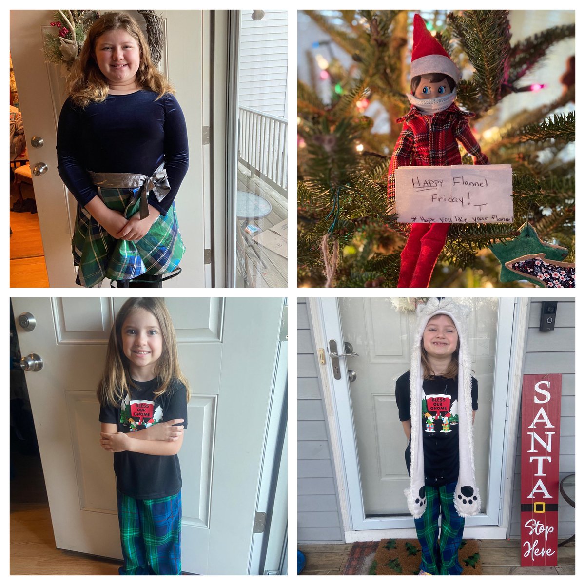 HeatherKurdziel's tweet image. 12 day count down of school days until Christmas break. Today (and by default yesterday) our elf Twinkles also participated in the countdown. Here is flannel day, holiday headwear day and Wednesdays Unity Day @gbparkaacps @AACountySchools #AACPSAwesome #almostbreak
