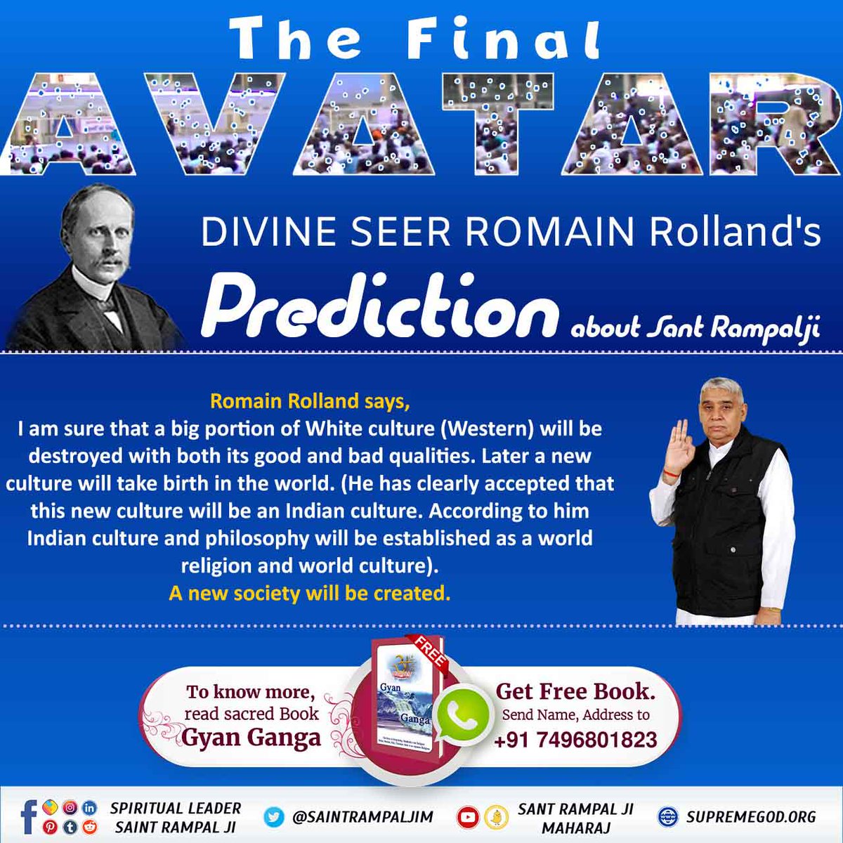 PreetDasi's tweet photo. #Prophecies_About_TheMessiah
 English astrologer Kiro has written in his prediction that after 1950 only a great saint will bring a new civilization in the world which will spread all over the world.  That person from India will bring knowledge revolution in the whole world. https://t.co/lUfRPRfCrF