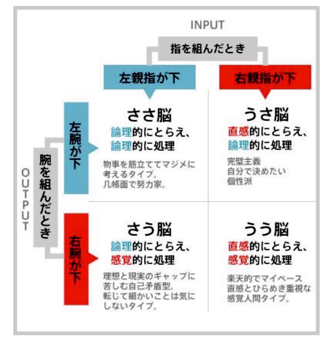 あなたはどれに当てはまる！？『右脳派』か『左脳派』か分かる超簡単診断！