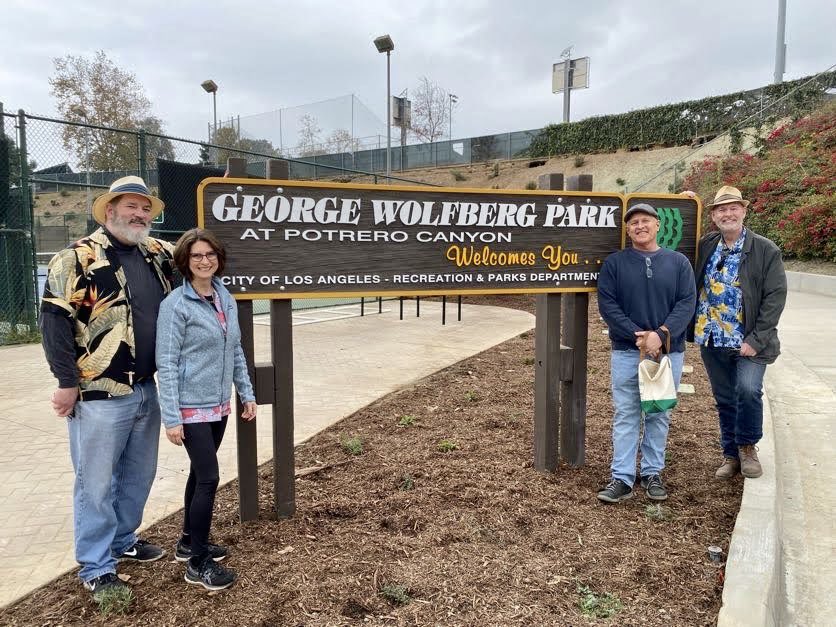mikebonin's tweet image. Last official act - opening George Wolfberg Park at Potrero Canyon!!!
This 46 acre passive park, with ADA accessible trails and riparian habitat, has been a dream of the community since the 1960s and has been worked on by 4 different Councilmembers.
We finally got it done!!