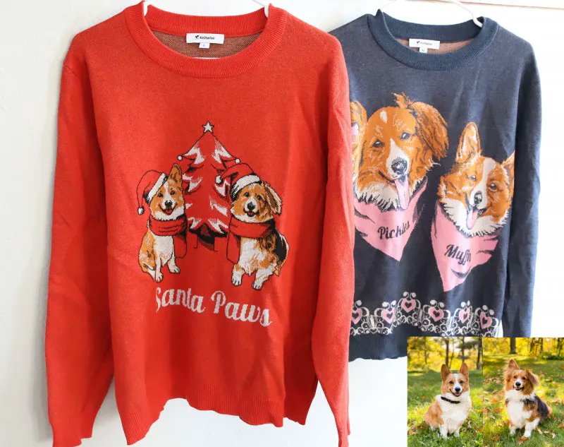 EmilyReviewsCom's tweet photo. Knitwise will take a photo of your pet and turn it into a customized sweater or blanket! These make awesome gifts for pet lovers. #giftsforher #ad #petlovergifts #catlovergifts https://t.co/pPeFOqE5b9 https://t.co/JHt3lAAGos