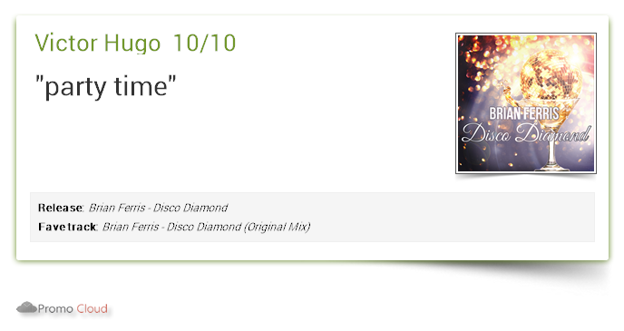 uwethoma_inside's tweet photo. Victor Hugo supports: Brian Ferris - Disco Diamond 10/10 #newrelease https://t.co/IykrBSXR81 https://t.co/aA6Qq0ETXD