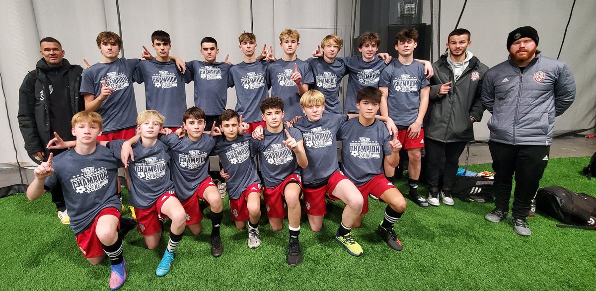 century08B_Gold's tweet photo. @century08B_Gold  are 👑 Champions of the U15 Erie Preimier Winter Tournament Championship Series tournament this weekend, winning in PKs in the finals after 0-0 regular time.  🥇🏆⚽️.

@SEANRICHTER19 
@Century_Utd https://t.co/iJY0KLARCk