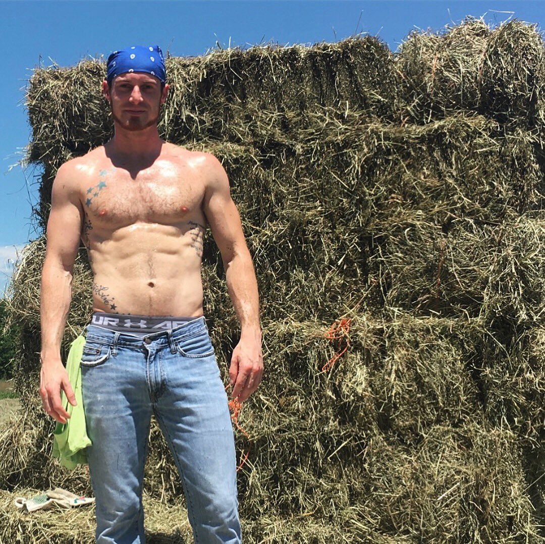 Who wants to help me with these hay bales?