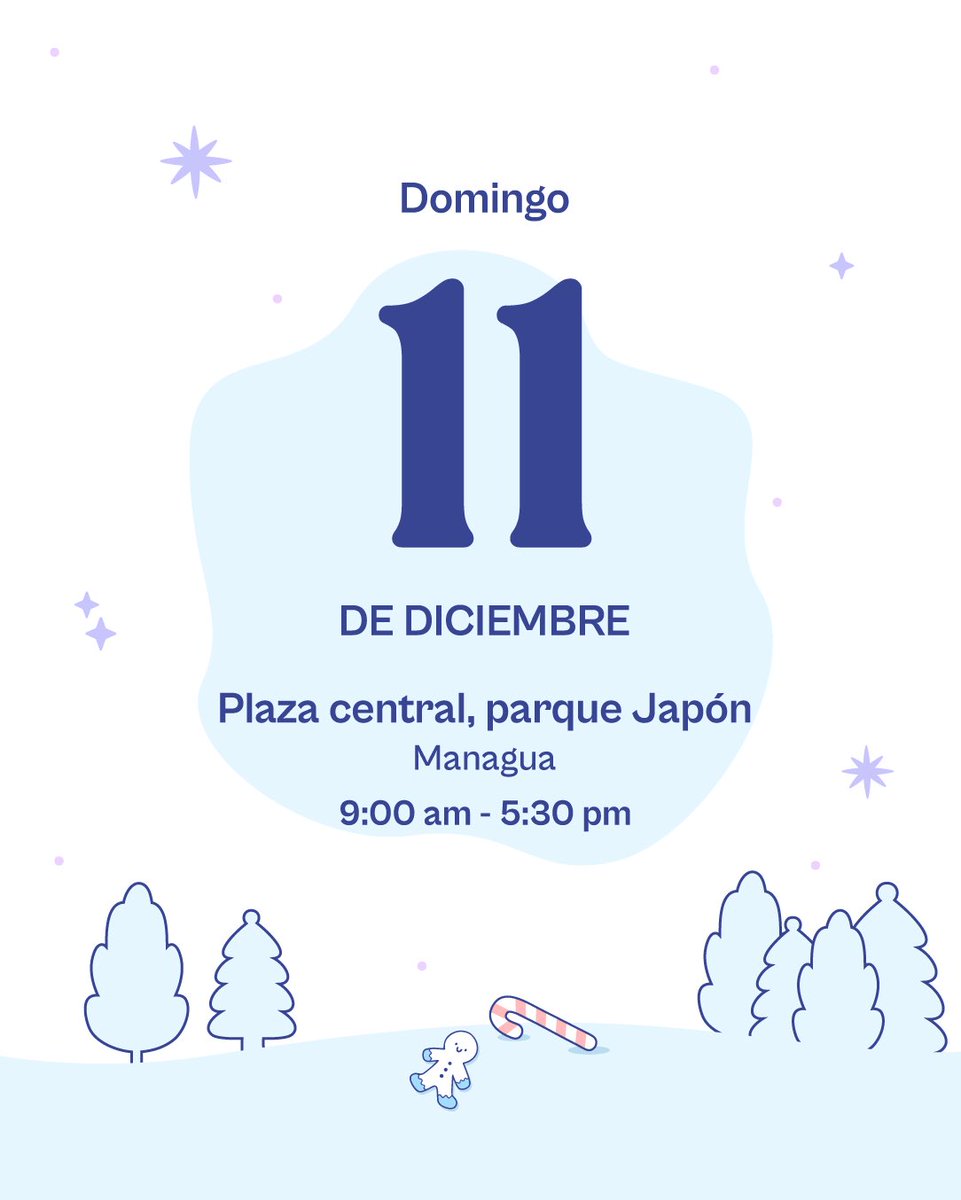 Aprovecho para invitarlos mañana a esta feria súper linda donde estaré con mi emprendimiento, tendremos productos desde 35 córdobas perfectos para sus regalitos Navideños🎄

¡No se lo pierdan!🫶🏼