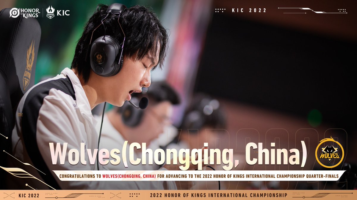 HoKEsports's tweet image. Congratulations to @WolvesEsports (Chongqing, China) for advancing to the 2022 Honor of Kings International Championship Quarter-Finals! 🥳
#KIC2022