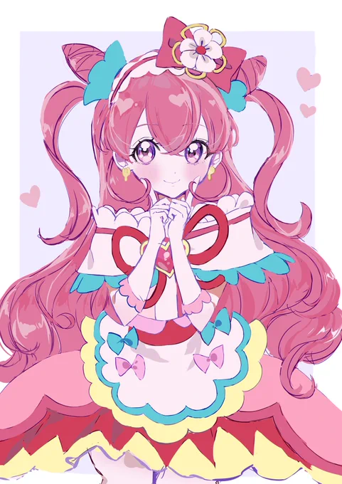 キュアプレシャスお友達と遊んだ時に描きました〜! 