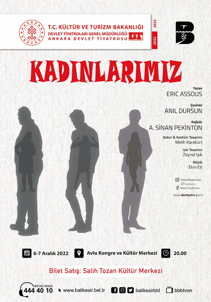 Davetli Devlet Tiyatrolarının sahnelediği Kadınlarımız oyununda hepbirlikteydik.
<a href="/ozgur_yilmaz/">➰ 𝕆𝕫𝕘𝕦𝕣 𝕐𝕀𝕃𝕄𝔸ℤ ➰</a> #balıkesirüniversitesi #tiyatro #kadınlarımız