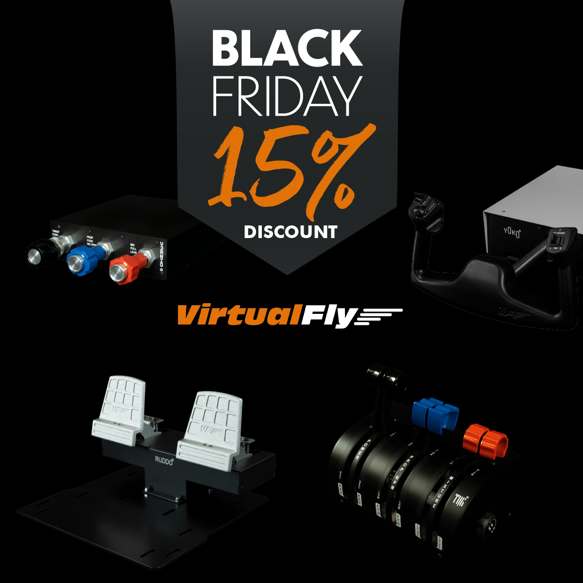 Add our products to your christmas wishlist 😉🎅
Only one week left of promotion on all of our flight controls❗ 

And only a few hours to go before the 15% discount on SWITCHO ENGINES runs out.
#virtualfly #flighttraining #flightcontrols #qualityflightsim #msfs #prepar3d #xplane