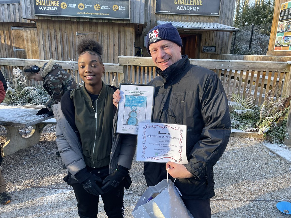 PrioryParkCS's tweet image. Thank you to @marcolonghi4dn for taking the time to visit us over at Challenge Academy and present Kizzy with her prize for the Christmas Card Competition! #prioryparkcommunityschool #challengeacademy