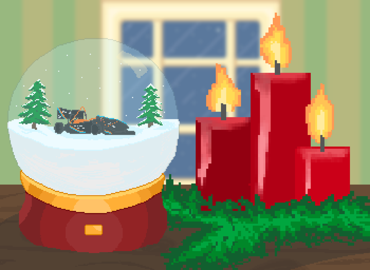 This Sunday we trapped E-Bert in a snow globe but don't worry we'll let him out soon! 😁

#umdracing #Advent