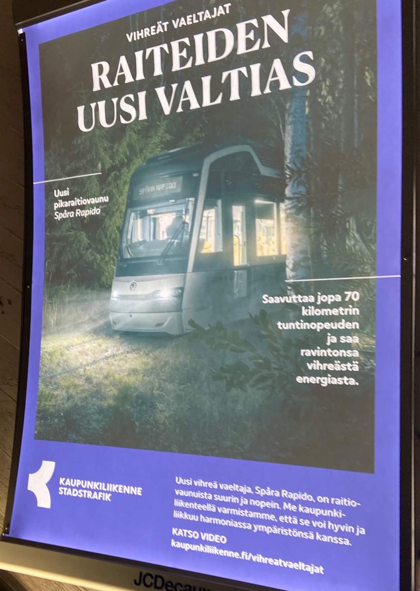 MarleenaIsomaa's tweet photo. Tarhalaisen ja eläkeläisen terveiset Helsingin kaupunkisuunnittelijoille ja päättäjille pikaraitioteiden osalta. Mainos ja todellisuus eivät juuri kohtaa. #kymp #kaupunkiliikenne #vihreätvaeltajat https://t.co/SaVL46TeDT