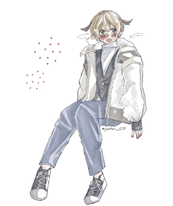 \モコモコの冬服着て/ 