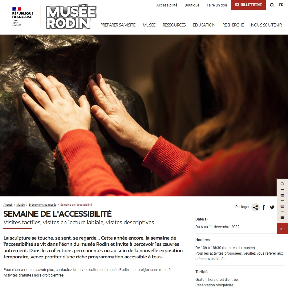 La semaine de l'accessibilité ? Vraiment ? On pourrait dire la semaine de l'exclusion... 😱

Hier j'ai visité pour la toute première fois le <a href="/MuseeRodinParis/">Musée Rodin</a> en profitant de la fameuse semaine de l'accessibilité du 6 au 11 décembre 2022

#Handicap #Accessibilité
#Thread ⤵️