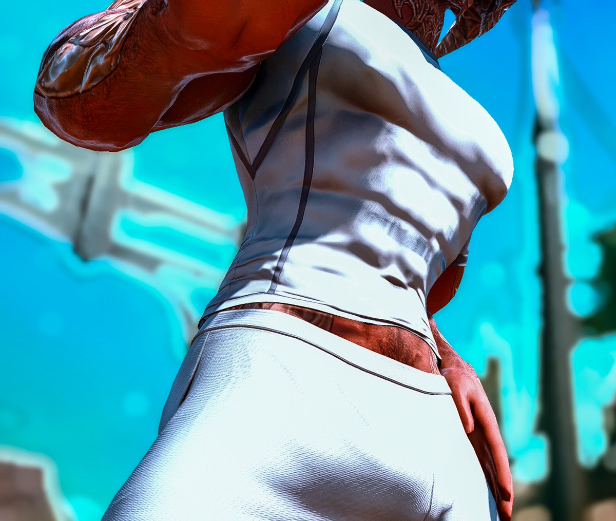KieEver's tweet photo. I can't seem to figure out how to work this dang camera... #ffxivnsfw https://t.co/OUyzrrnLP9