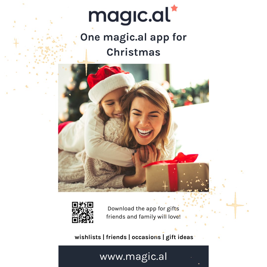 magicalcalendar's tweet photo. 2 weeks till Christmas! If you haven’t already, now's the time to download https://t.co/p8NfeTySmW, invite your family/friends and start adding to your list so they know exactly what you want this year. Scan the QR code or click here https://t.co/KSfwPs1FSx 🤩 https://t.co/AmiUrB5eGP