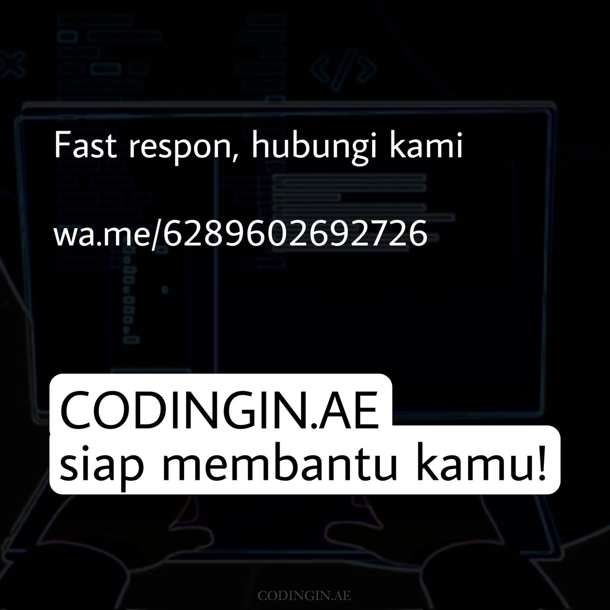 codinginae's tweet image. wa.me/6289602692726

#jasacoding #coding #website #jasawebsite #zonauang #informatika
