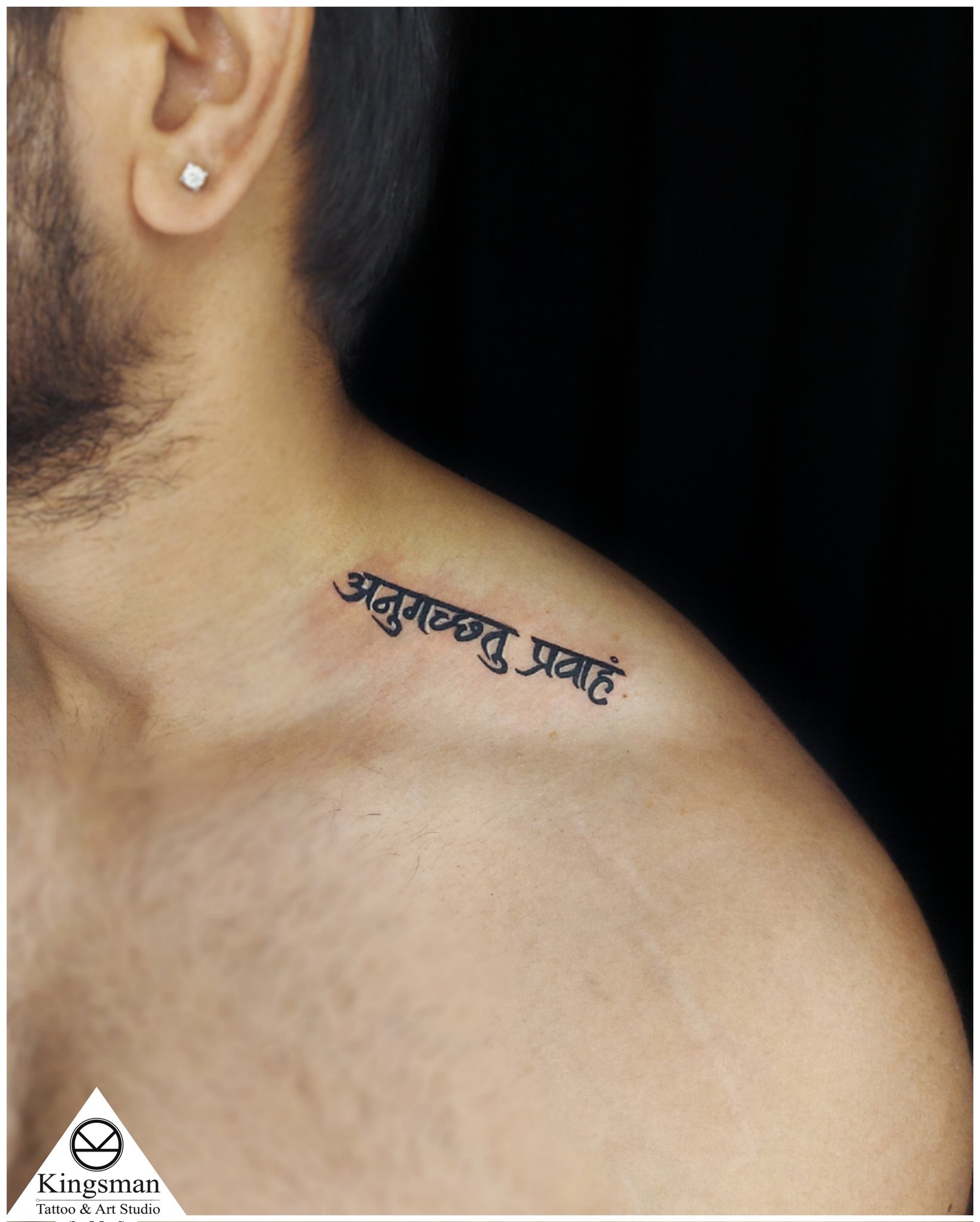 3D Temporary Tattoo Blue Sanskrit Text OM Design Size 10.5x6CM - 1PC. :  Amazon.in: Beauty