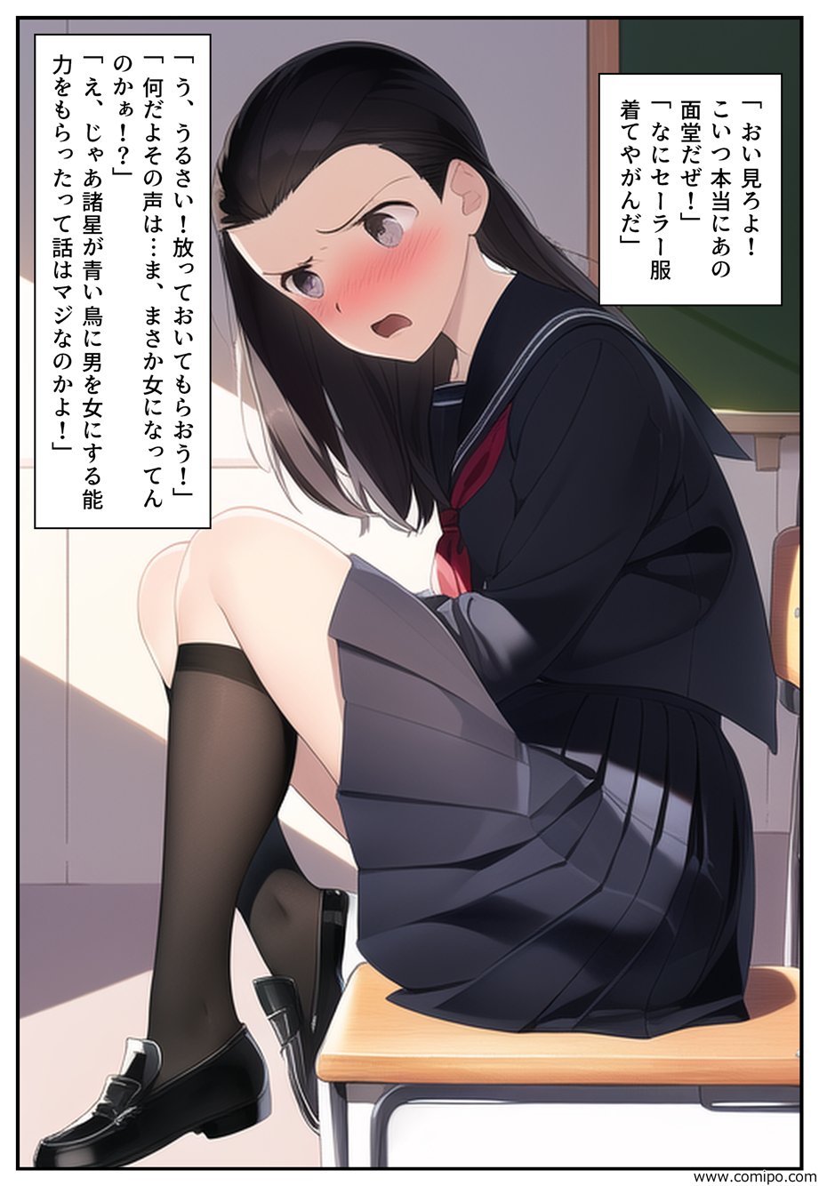 女体化　面堂  / X