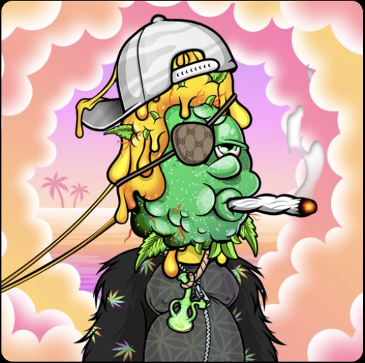 MNxSWISHER's tweet photo. This ended up being the bad mfer I created, he’s being dabbed right now. 
🍯 ✍️🔥💨💨

@BestBudsNFTs @DocHollywoodNFT @kelseycannaNFTs https://t.co/KMKh0kP2Gn