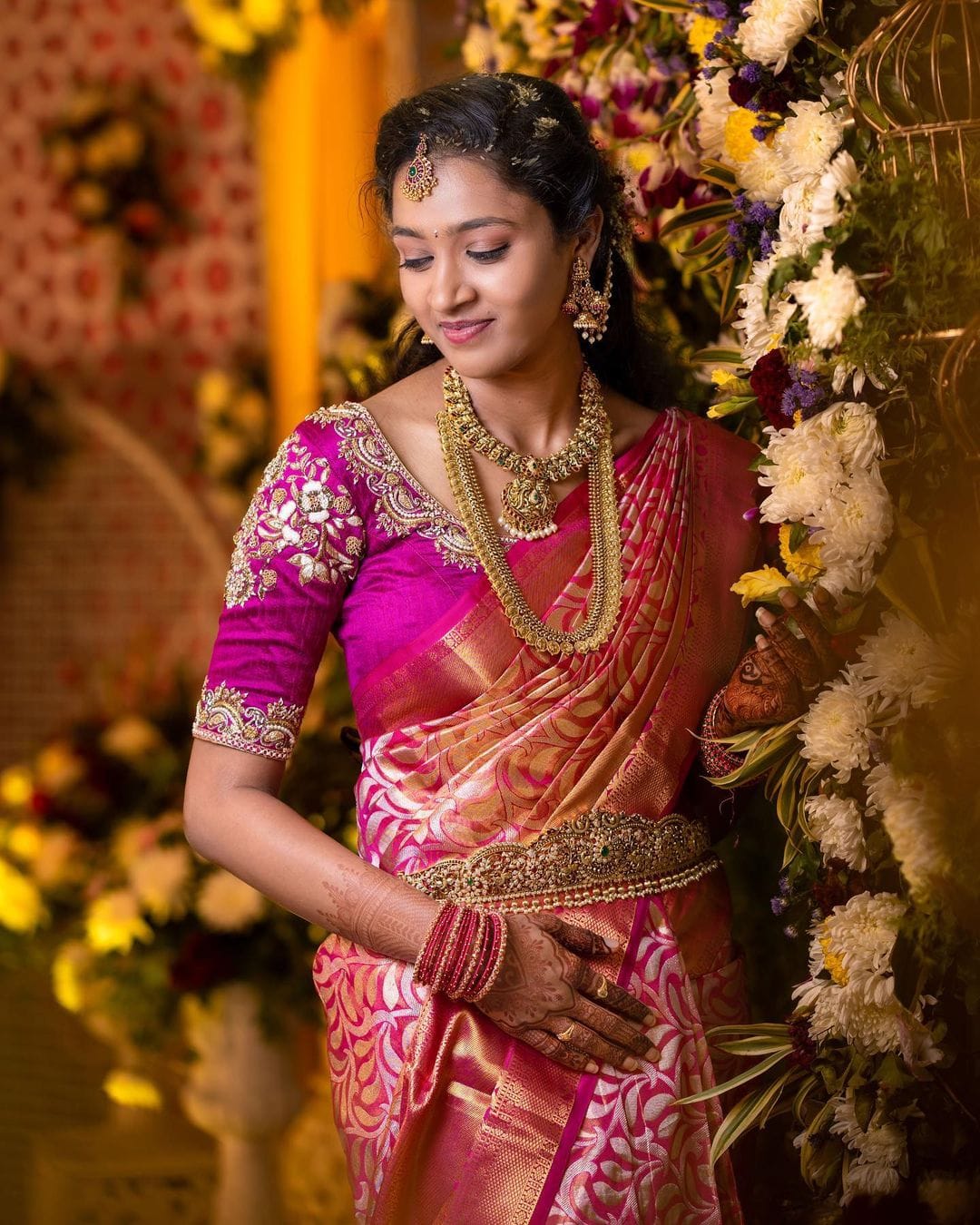 Orange And Pink Orange-Pink Pure Raw Silk Saree, With Blouse Piece at Rs  1000 in Bengaluru