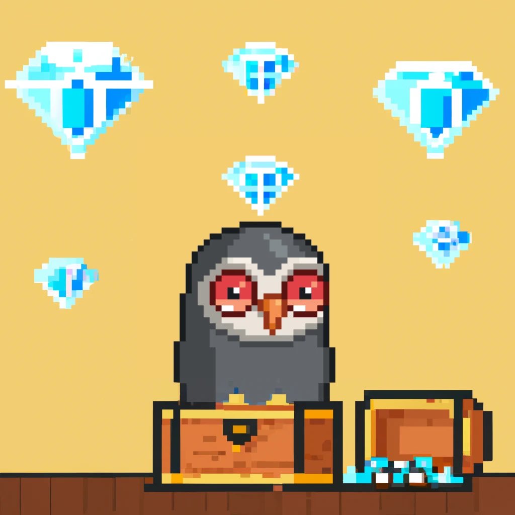 CrypT0M_'s tweet photo. Take a look at this Ai Art Bird by @mrarwyn, next to its original Moonbird variation by @ComputerCrypto 🔥🔥 https://t.co/rPScxsmMVq