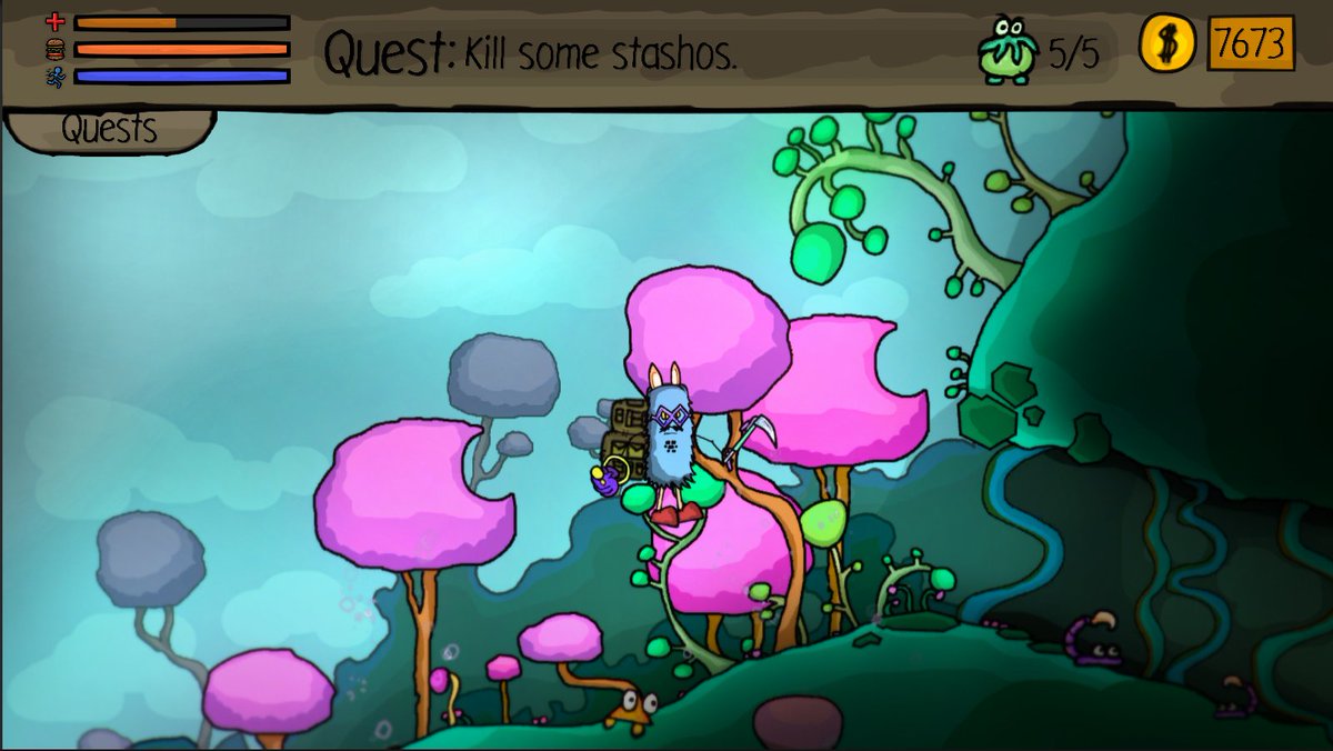 Looks like tree is off on adventure again, but what is this new and colorful world he's found??? <a href="/DuneClockidy/">Dune Clockidy</a> 
#indiedev #madewithunity #gamedev #screenshotsaturday 

DLC page is now available! Wishlist now!
store.steampowered.com/app/2121700/Th…