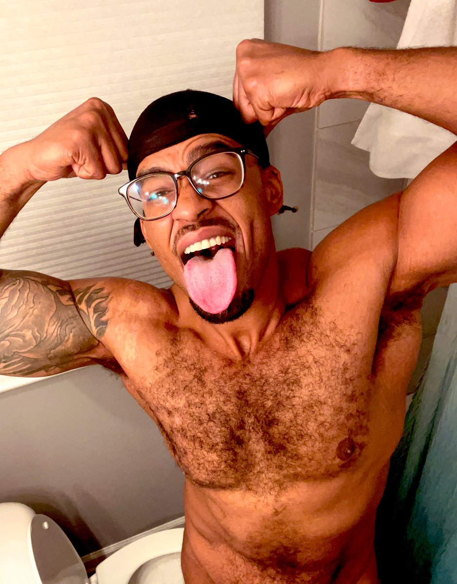MasculineSissy1's tweet photo. Pre-shower antics. Big tongue having ass negro. I wash between my cheeks 😝. #showerflow #showerantics #prettyniggashit https://t.co/ecEx4uLTso