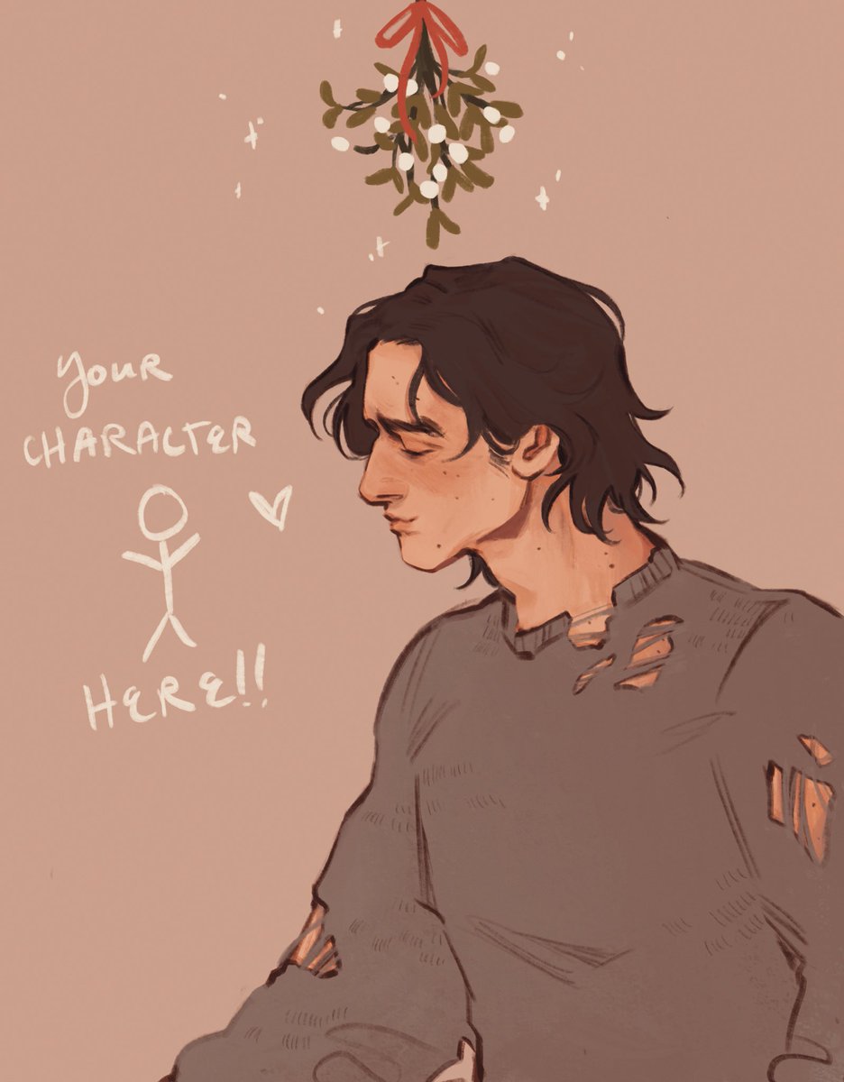 cillian got caught under the mistletoe, but who is he with 🫣?! thank you @arcanegold for starting this adorable trend!! #ocmistletoe #y2fey