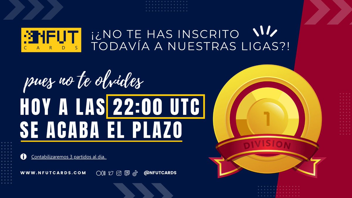 nfutcards's tweet photo. Hola #nfuters!  Ya se termina el finde, pero no la diversión!  Mañana comienza la nueva temporada de NFUT!  Si aun no te has inscrito, date prisa, que queda poco tiempo!  A las 22:00hs UTC se cierra la inscripción!  #juegoDeCartas #cartas #futbol #juego https://t.co/EY6ZGIdX9x