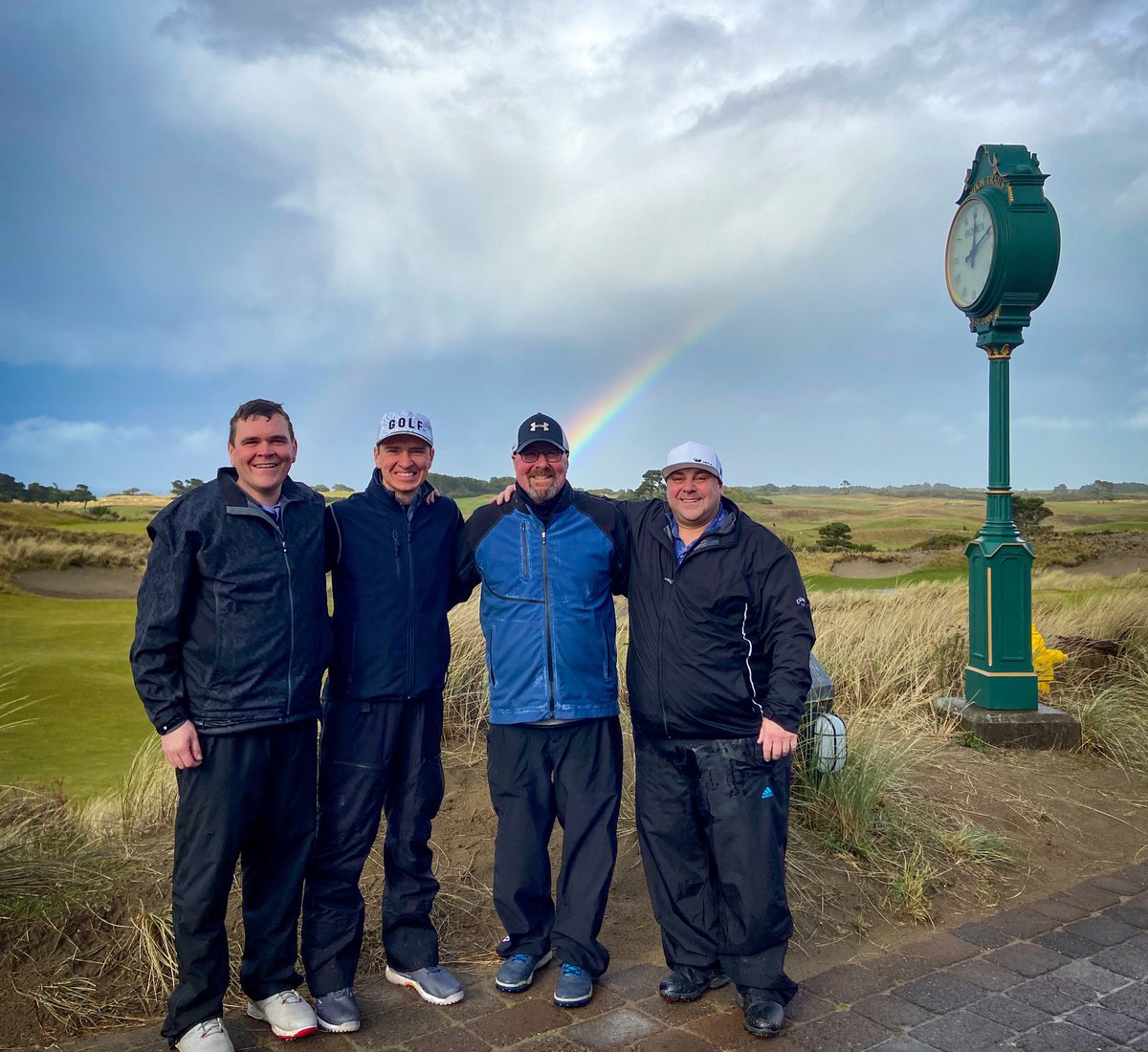 Nice end 🌈 to first day here at Bandon Trails <a href="/BandonDunesGolf/">Bandon Dunes</a>