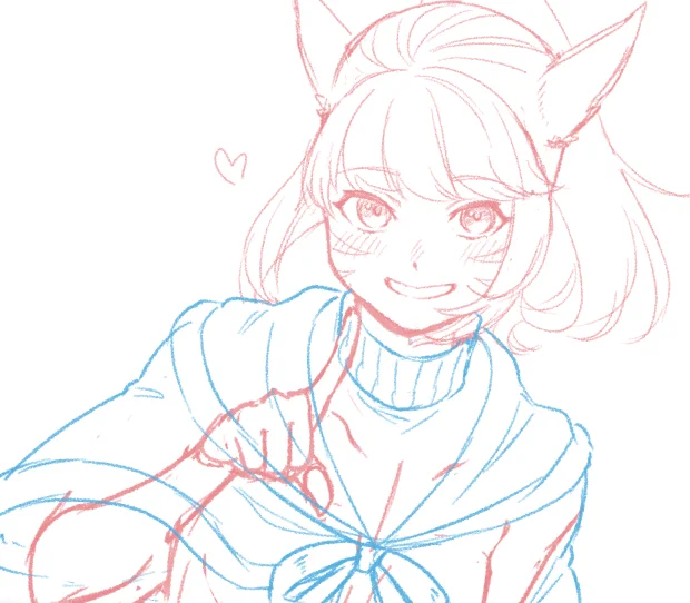 年に数回あるか無いかで可愛く描けてる…いいぞ…! 