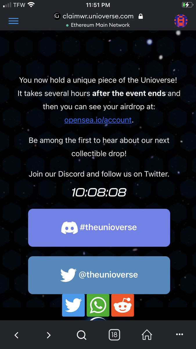 breachinglimits's tweet photo. Go claim your latest @theunioverse offering! A lot of amazing changes happening in the community & the discord is lively๐คโ๏ธ๐ #unioverse #nftcommunity #cryptocommumity #blockchaincommunity #airdrop #NFTRelease #NFTdrops #web3 #blockchain #crypto #nfts #storytimenews #storybreach https://t.co/LKCjR7rgaP