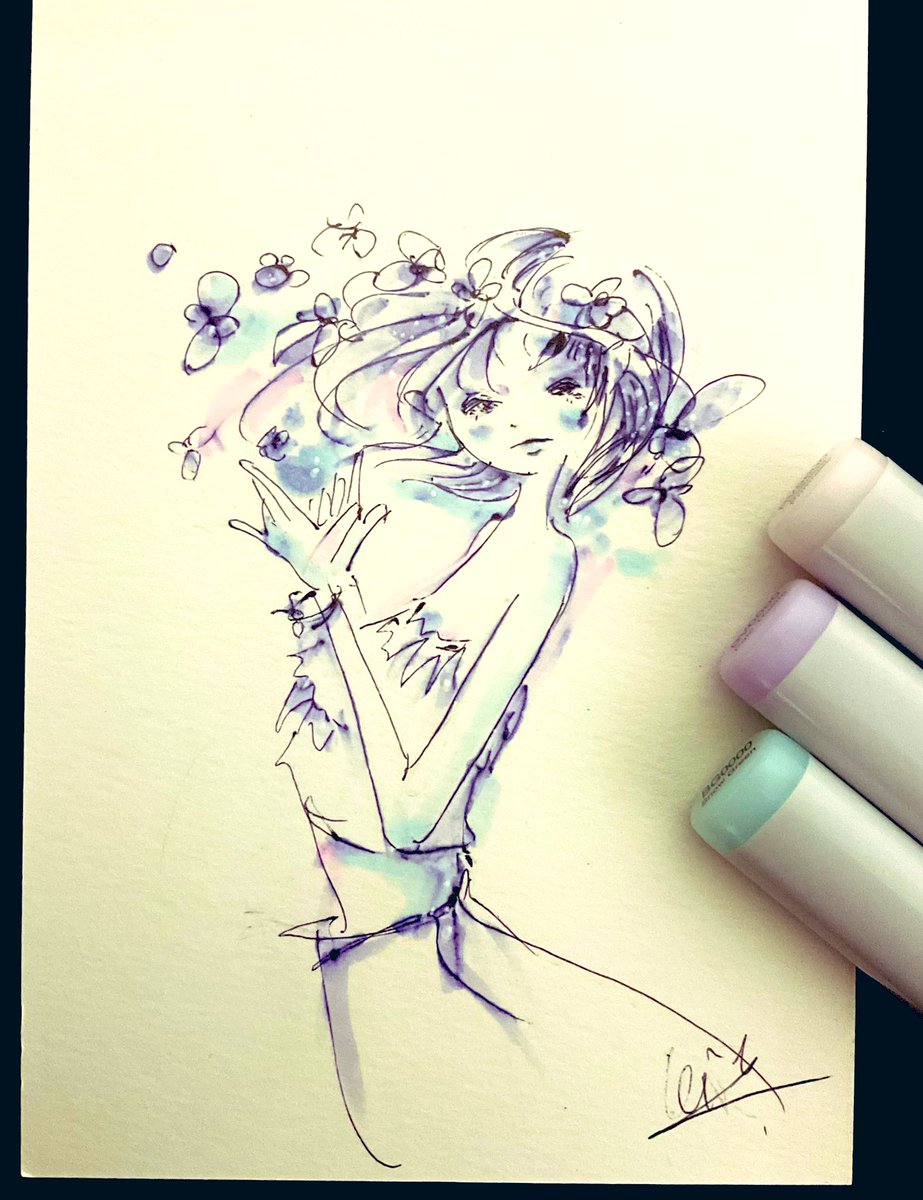 ポストカード　手描きイラスト　オリジナル トラちゃんポストカード | segasworks