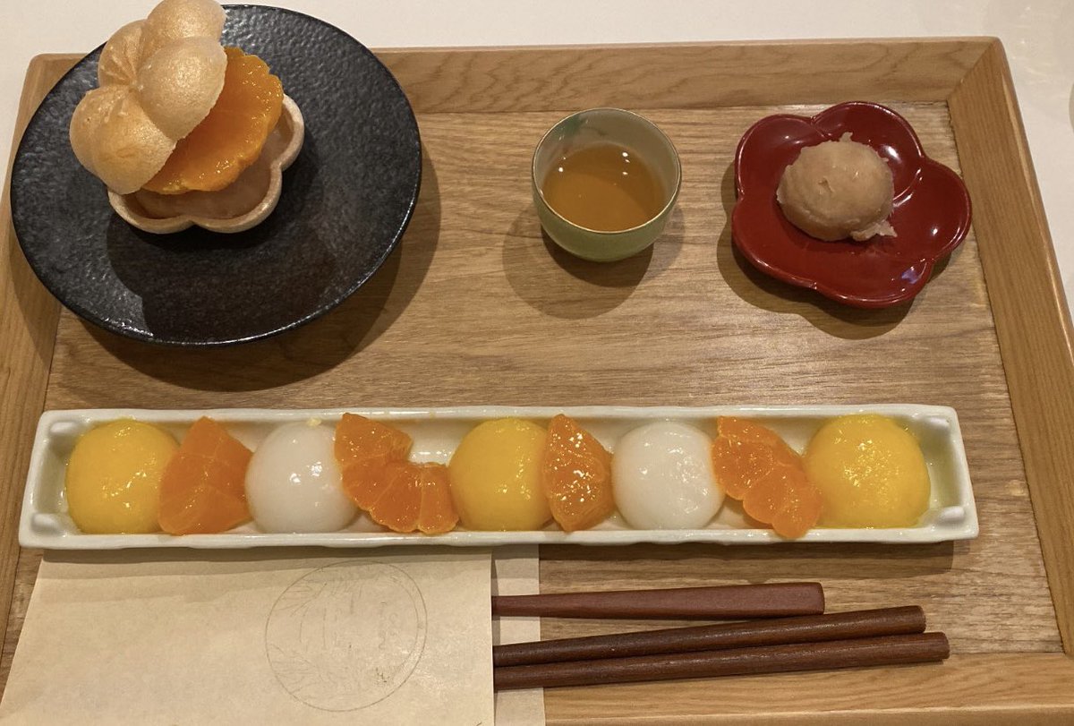みかん白玉とみかん最中🍊