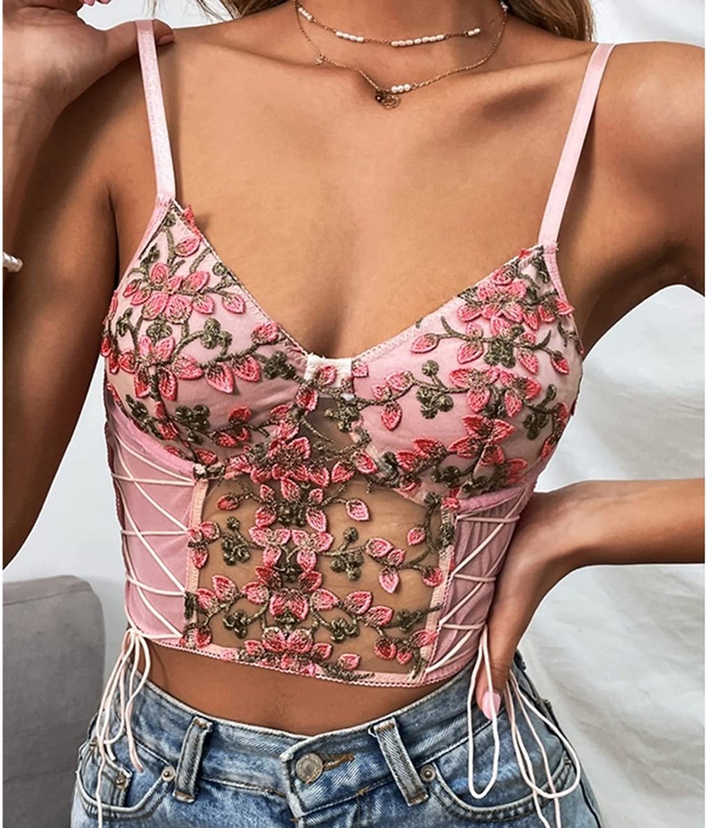 prettiestavenue's tweet photo. pink floral bustier https://t.co/z0qqzrEBPN