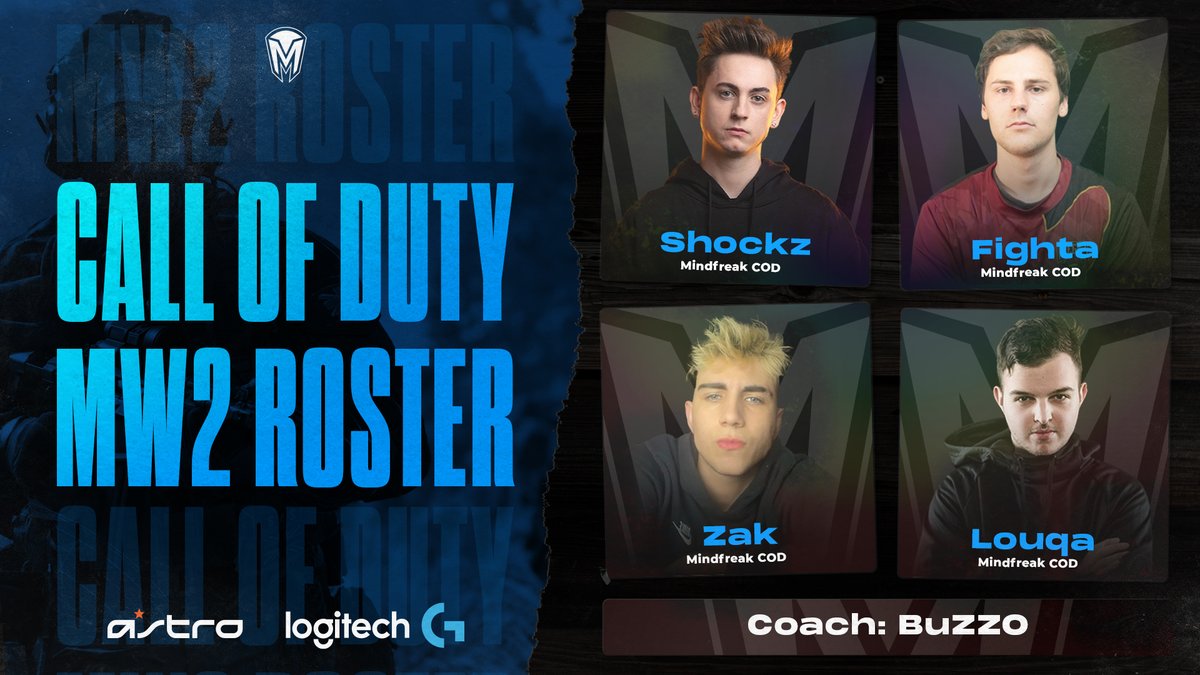 Mindfreak's tweet image. We're back. 😈

Please welcome our new Call of Duty: Modern Warfare II roster, featuring Mindfreak legends and a future prodigy of the game. Let's get started. #GETFREAKED