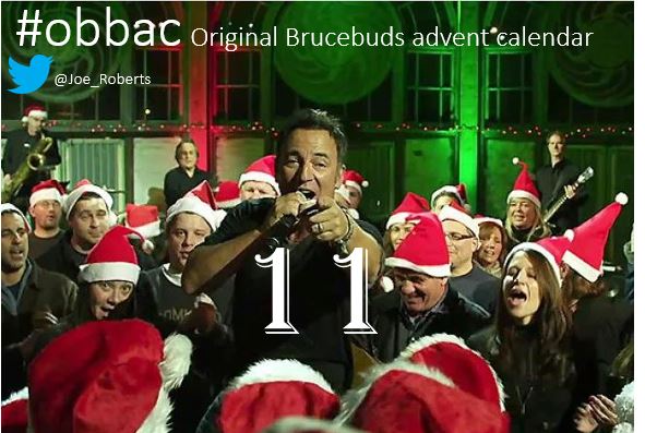 December 11th

youtu.be/O5RnDJ1pyCM   

#obbac #BruceBuds #EStreetNation
<a href="/springsteen/">Bruce Springsteen</a> #adventcalendar 
#Bruce #Springsteen
