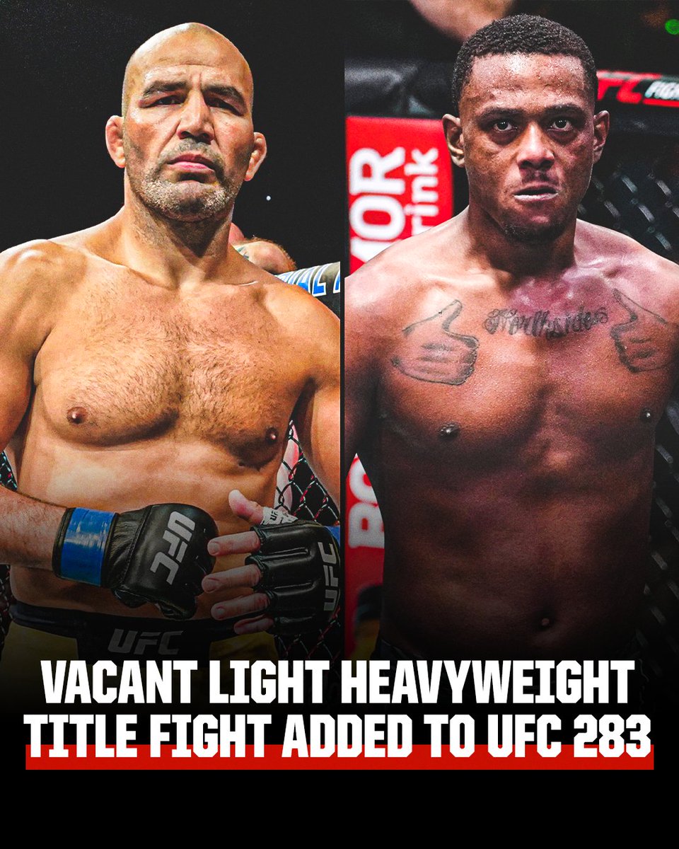 espnmma's tweet photo. Dana White announced at the #UFC282 post-fight press conference that Glover Teixeira and Jamahal Hill will fight for the vacant light heavyweight title at UFC 283 in Rio. https://t.co/8n9SJUg5am