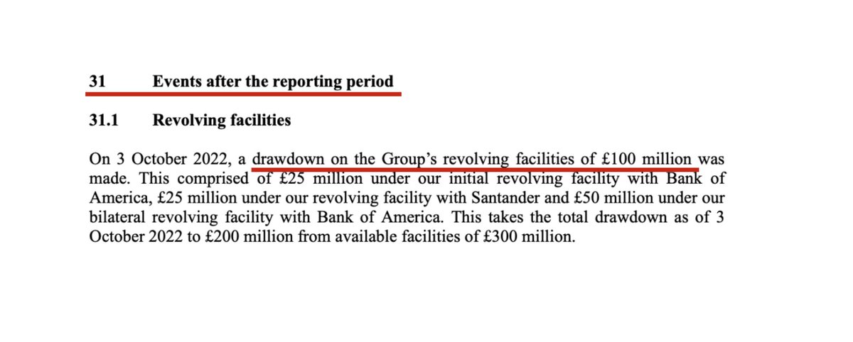 ToeInTheWater1's tweet photo. Then, 1st working day after the quarter-end, United borrowed £100m more debt

See the note from the accounts! 👇

£680m + £100m = £780m of financial debt! https://t.co/jIs90rZMI1