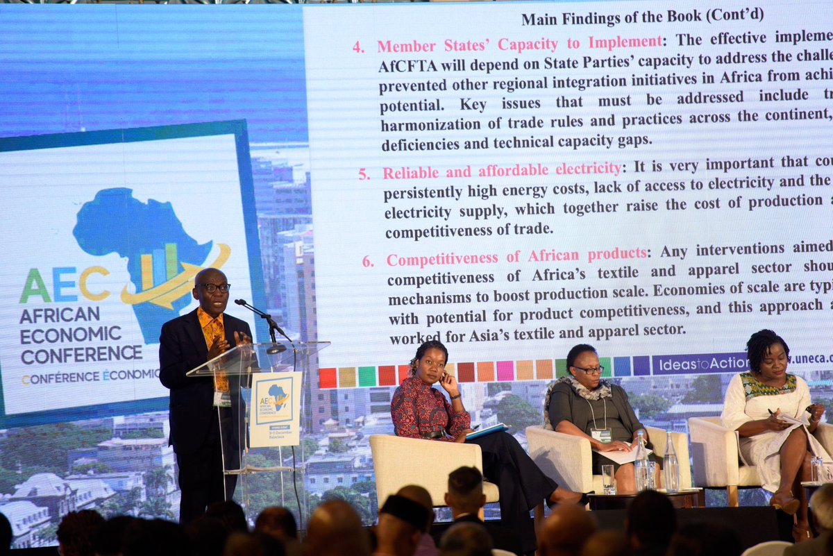 UNDPAfrica's tweet photo. ‘Support for #AfCFTA export readiness is critical 4success. @UNDPGhana’s work, supporting women shea butter producers to get export certification is a model to emulate.'

@JoyKategekwa said at launch of a book: "Existential Priorities of the #AfCFTA" by @ECA_Official at #2022AEC. https://t.co/ciqXMc0bqD