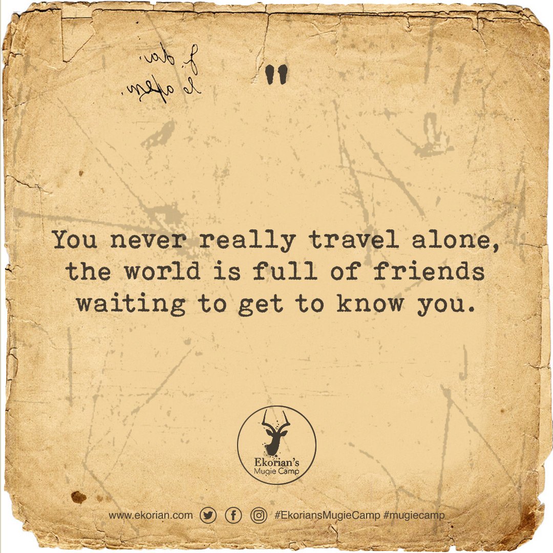 MugieCamp's tweet photo. ✈️Travel The World. Make Friends.
#wanderlusttribe #adventureculture #wanderlust #travel #travelquotes #travelquote #quotesoftheday #wanderlust #wanderlusting #adventureseeker #rusticgraphics #vintagegraphics #traveltherapy https://t.co/9h4iGV75gR