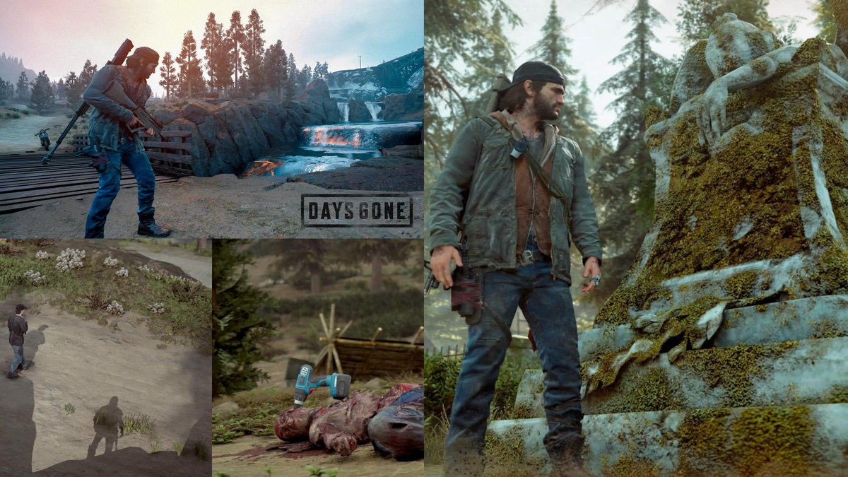 Nightsight63's tweet photo. Days Gone collage
 #DaysGone #BendStudio #VPCollage #VGPUnite #GamerGram #ThePhotoMode #VirtualPhotography #PS4share https://t.co/SUW5061NRr