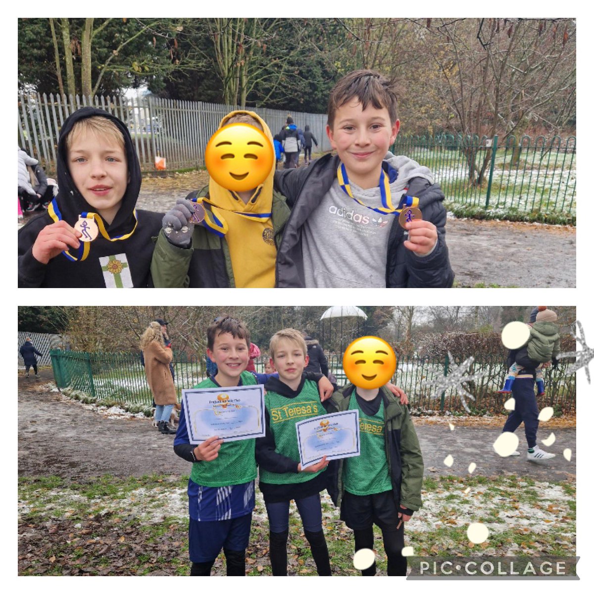 strcps's tweet photo. We are super proud of our Cross Country team this week. Amazing results and in such cold weathers 🏃‍♂️ 💪🏽 Go St. Teresa’s! A big thank you to our governor @ClareKanakides for representing school. ❄️ ❄️ https://t.co/89izrS6h2d